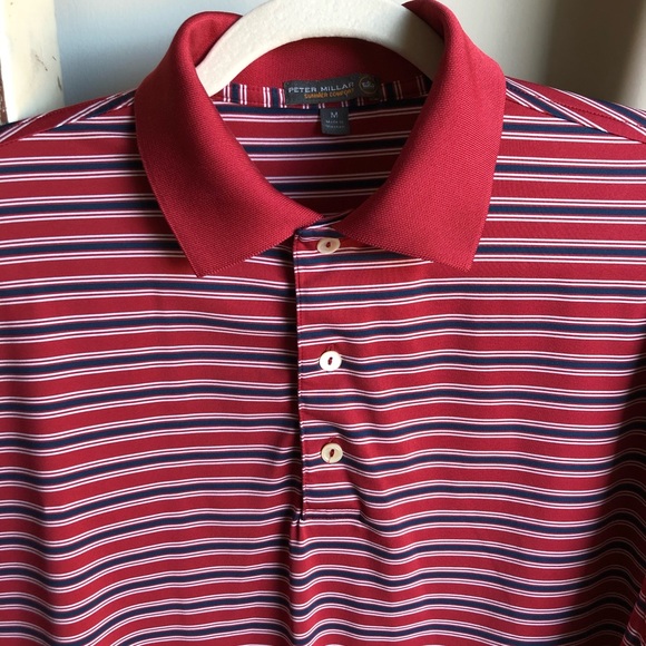 PETER MILLAR Striped Summer Comfort Polo - Picture 1 of 5